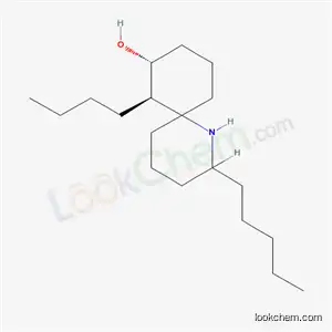 Molecular Structure of 55254-30-3 ((7R,8R)-7-butyl-2-pentyl-1-azaspiro[5.5]undecan-8-ol)