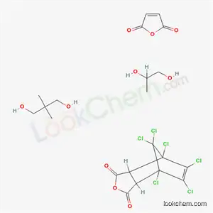 4,7-메타노이소벤조푸란-1,3-디온, 4,5,6,7,8,8-헥사클로로-3a,4,7,7a-테트라히드로-, 2,2-디메틸-1,3-프로판디올 중합체 , 2,5-푸란디온 및 1,2-프로판디올