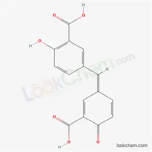 Molecular Structure of 62051-06-3 (5-[(Z)-(3-carboxy-4-oxocyclohexa-2,5-dien-1-ylidene)methyl]-2-hydroxybenzoic acid)