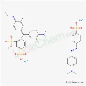 4-[[4-(ジメチルアミノ)フェニル]アゾ]ベンゼンスルホン酸ナトリウム/4-[[4-(エチルアミノ)-3-メチルフェニル][4-(エチルイミノ)-3-メチル-2,5-シクロヘキサジエン-1-イリデン]メチル]-1,3-ベンゼンジスルホン酸/ナトリウム,(1:1:1)