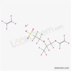 에탄술폰산, 2-[1-[디플루오로[(트리플루오로에테닐)옥시]메틸]-1,2,2,2-테트라플루오로에톡시]-1,1,2,2-테트라플루오로-, 칼륨염, 테트라플루오로에텐 중합체