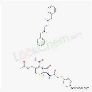 (6R,7R)-3-[(アセチルオキシ)メチル]-8-オキソ-7-[[(ピリジン-4-イルチオ)アセチル]アミノ]-5-チア-1-アザビシクロ[4.2.0]オクタ-2-エン-2-カルボン酸?N,N′-ジベンジル-1,2-エタンジアミン