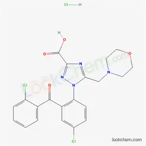 1-[4-クロロ-2-(2-クロロベンゾイル)フェニル]-5-モルホリノメチル-1H-1,2,4-トリアゾール-3-カルボン酸?塩酸塩