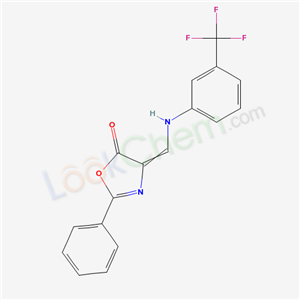 2-phenyl-4-[[[3-(trifluoromethyl)phenyl]amino]methylidene]-1,3-oxazol-5-one