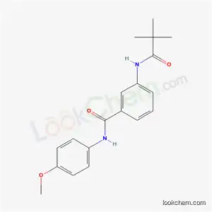 Molecular Structure of 5564-41-0 (3-[(2,2-dimethylpropanoyl)amino]-N-(4-methoxyphenyl)benzamide)
