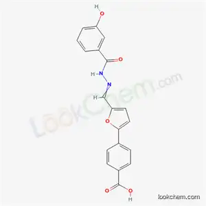 4-(5-{[2-(3-Hydroxybenzoyl)hydrazinylidene]methyl}furan-2-yl)benzoic acid