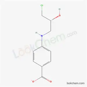Molecular Structure of 39083-58-4 (4-(3-CHLORO-2-HYDROXY-PROPYLAMINO)-BENZOIC ACID)