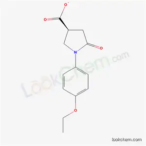 Molecular Structure of 38160-04-2 (1-(4-ETHOXY-PHENYL)-5-OXO-PYRROLIDINE-3-CARBOXYLIC ACID)