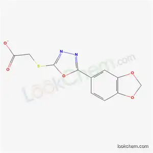 {[5-(1,3-Benzodioxol-5-yl)-1,3,4-oxadiazol-2-yl]thio}acetic acid