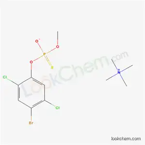 Molecular Structure of 106985-58-4 (N,N,N-trimethylmethanaminium O-(4-bromo-2,5-dichlorophenyl) O-methyl phosphorothioate)
