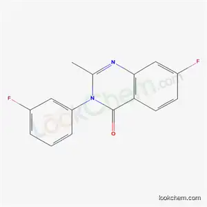 Molecular Structure of 49579-35-3 (7-fluoro-3-(3-fluorophenyl)-2-methylquinazolin-4(3H)-one)