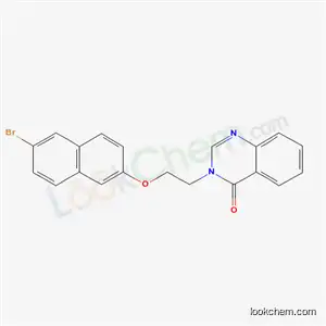 Molecular Structure of 138841-15-3 (3-{2-[(6-bromonaphthalen-2-yl)oxy]ethyl}quinazolin-4(3H)-one)