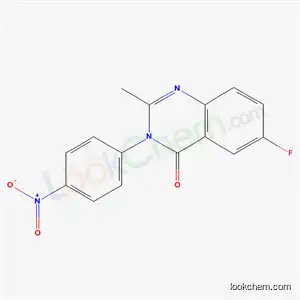 Molecular Structure of 49579-18-2 (6-fluoro-2-methyl-3-(4-nitrophenyl)quinazolin-4(3H)-one)
