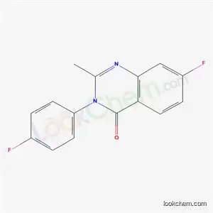 Molecular Structure of 49579-36-4 (7-fluoro-3-(4-fluorophenyl)-2-methylquinazolin-4(3H)-one)