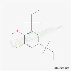 Molecular Structure of 42350-99-2 (2-chloro-4,6-bis(2-methylbutan-2-yl)phenol)