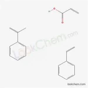 2-프로펜산, 에테닐벤젠 및 (1-메틸에테닐)벤젠 중합체