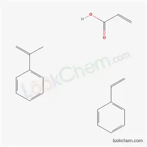 2-프로펜산, 에테닐벤젠 및 (1-메틸에테닐)벤젠 중합체