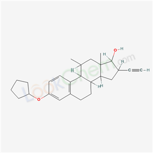 3-cyclopentyloxy-16-ethynyl-11,13-dimethyl-6,7,8,9,11,12,14,15,16,17-decahydrocyclopenta[a]phenanthren-17-ol