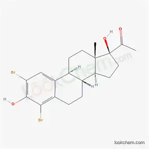 Molecular Structure of 137548-56-2 (2,4-dibromo-17-acetylestradiol)