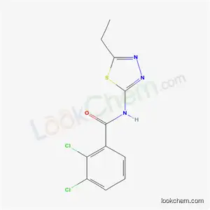 Molecular Structure of 6167-72-2 (2,3-dichloro-N-(5-ethyl-1,3,4-thiadiazol-2-yl)benzamide)