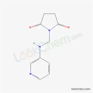 Molecular Structure of 5139-22-0 (1-[(pyridin-3-ylamino)methyl]pyrrolidine-2,5-dione)