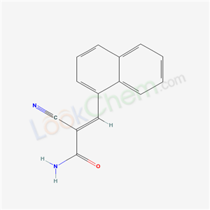 (E)-2-cyano-3-naphthalen-1-yl-prop-2-enamide cas  5336-61-8