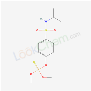 Phosphorothioic acid=O,O-dimethyl=O-[4-[[(1-methylethyl)amino]sulfonyl]phenyl] ester