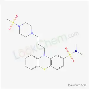 Molecular Structure of 3773-37-3 (N,N-Dimethyl-10-[3-(4-methylsulfonylpiperazino)propyl]-10H-phenothiazine-2-sulfonamide)