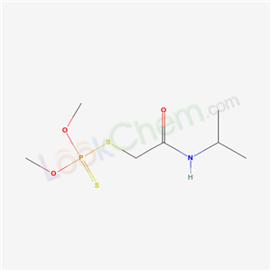 Phosphorodithioic acid, O,O-dimethyl S-(2-((1-methylethyl)amino)-2-oxoethyl) ester