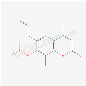 2H-1-Benzopyran-2-one, 7-(acetyloxy)-4,8-dimethyl-6-(2-propenyl)- cas  3993-45-1