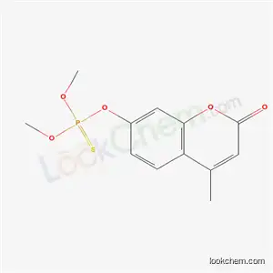 Thiophosphoric acid O,O-dimethyl O-(4-methyl-7-coumarinyl) ester
