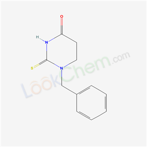 1-benzyl-2-sulfanylidene-1,3-diazinan-4-one cas  19341-60-7