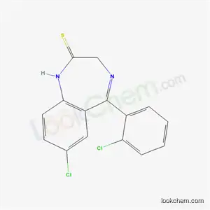 Molecular Structure of 49853-64-7 (7-chloro-5-(2-chlorophenyl)-1,3-dihydro-2H-1,4-benzodiazepine-2-thione)