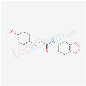 N-benzo[1,3]dioxol-5-yl-2-(4-methoxyphenoxy)acetamide cas  5689-70-3