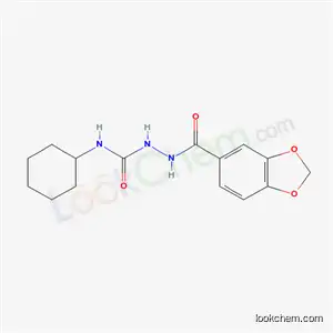 2-(1,3-benzodioxol-5-ylcarbonyl)-N-cyclohexylhydrazinecarboxamide
