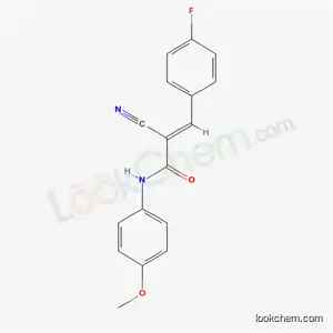 (2E)-2-cyano-3-(4-fluorophenyl)-N-(4-methoxyphenyl)prop-2-enamide