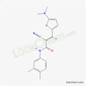 (2E)-2-cyano-3-[5-(dimethylamino)furan-2-yl]-N-(3,4-dimethylphenyl)prop-2-enamide