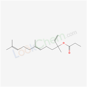 3,7,11-Trimethyldodeca-1,6,10-trien-3-yl propionate cas  7149-34-0