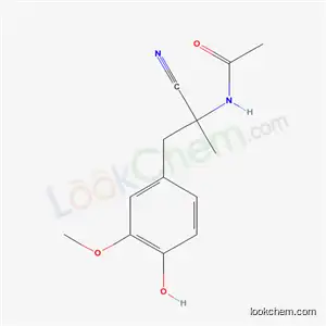 rac-N-[(R*)-1-シアノ-2-(4-ヒドロキシ-3-メトキシフェニル)-1-メチルエチル]アセトアミド