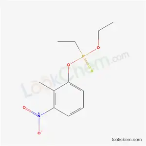 Molecular Structure of 18313-91-2 (Ethylphosphonothioic acid O-ethyl O-(3-methyl-4-nitrophenyl) ester)
