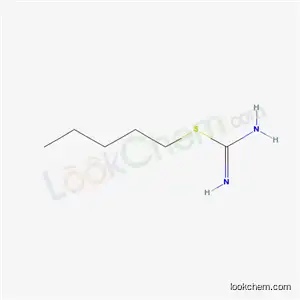 Molecular Structure of 20267-74-7 (Carbamimidothioic acid S-pentyl ester)