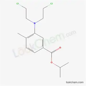 Molecular Structure of 21447-81-4 (3-[Bis(2-chloroethyl)amino]-p-toluic acid isopropyl ester)