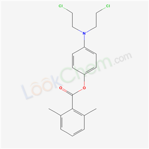 p-(BIS(2-CHLOROETHYL)AMINO)PHENYL-2,6-DIMETHYLBENZOATE