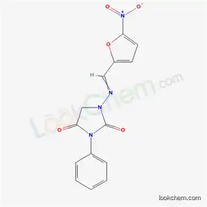 Molecular Structure of 20167-49-1 (1-[(5-Nitrofurfurylidene)amino]-3-phenylimidazolidine-2,4-dione)