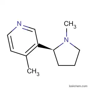 Molecular Structure of 13270-57-0 (Pyridine, 4-methyl-3-[(2S)-1-methyl-2-pyrrolidinyl]-)