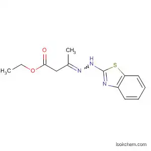 Molecular Structure of 16181-58-1 (Butanoic acid, 3-(2-benzothiazolylhydrazono)-, ethyl ester)
