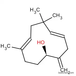 Molecular Structure of 19888-00-7 ((1R,4E,8E)-6,6,9-Trimethyl-2-methylene-4,8-cycloundecadiene-1-ol)