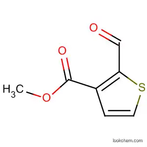Molecular Structure of 24647-82-3 (2-Formyl-3-thiophenecarboxylic acid methyl ester)
