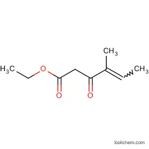 Molecular Structure of 27761-56-4 (4-Hexenoic acid, 4-methyl-3-oxo-, ethyl ester)