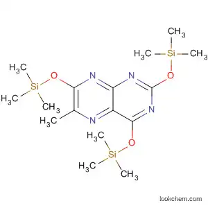 Molecular Structure of 31053-50-6 (6-Methyl-2,4,7-tris[(trimethylsilyl)oxy]pteridine)